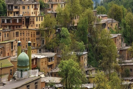 نمایی از روستای تاریخی و پلکانی ماسوله در استان گیلان