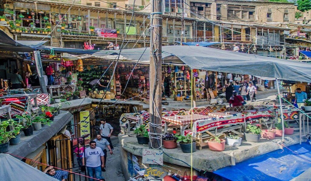 بازار سنتی ماسوله به عنوان یکی از جاهای دیدنی ماسوله